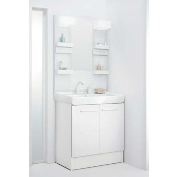 LIXIL LIXIL/オフト/間口：750/三面鏡(全収納)/シングルレバー洗髪