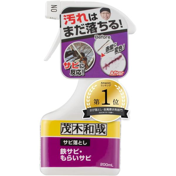 他サイト： 茂木和哉 「 サビ落とし 」 200ml 低臭タイプ (鉄サビ、もらいサビに反応し、浮かせて落とす! )の商品画像