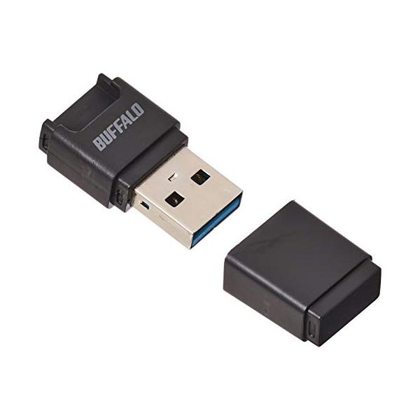 バッファロー BUFFALO USB3.0 microSD専用コンパクトカードリーダー ブラック BSCRM100U3BK