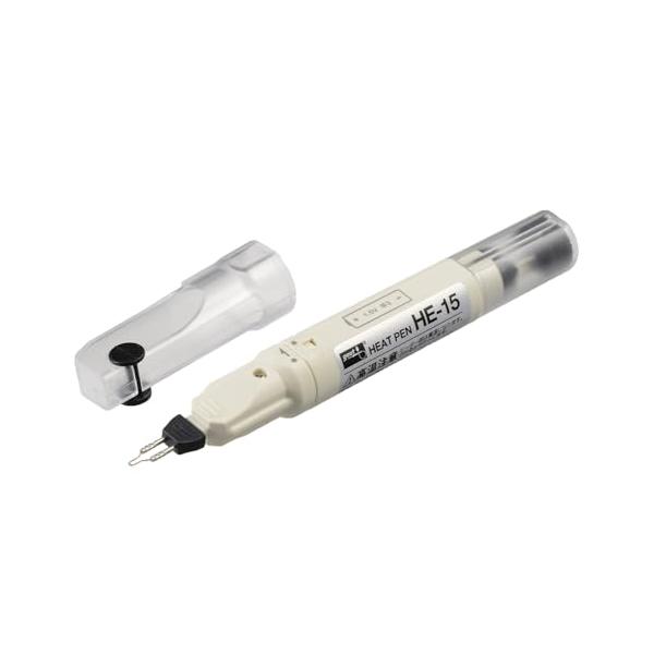太洋電機産業(goot) ヒートペン HE-15 素早く溶断【糸切】【糸止】【バーニング】替チップ2個付属