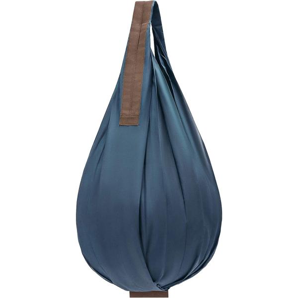 マーナ (marna) Shupatto コンパクトバッグ Drop ( ネイビー ) エコバッグ シュパット 折りたたみ (ドロップ 縦型 / 丈