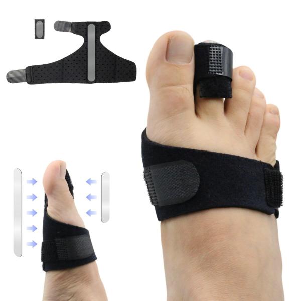 足指サポーター 固定 足の甲 サポーター 骨折 足指サポーター 取り外し可能 パンチング通気設計 足指保護 4フィンガー固定 左右の足のユニバーサル