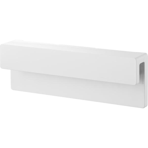 山崎実業(Yamazaki) フィルムフック 差し込み式 歯ブラシ ＆ チューブホルダー W18 ホワイト 本体：W18×D2.8×H6cm(フィル