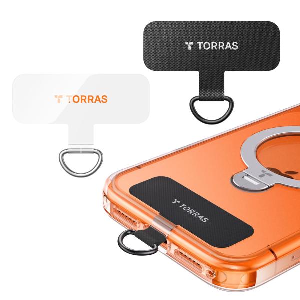 【頑丈・耐荷重8kg】ストラップホルダー スマホ ストラップホール iPhone 17 シリーズにも対応 透明パッチ 落下防止 首掛け 斜めがけ 肩掛