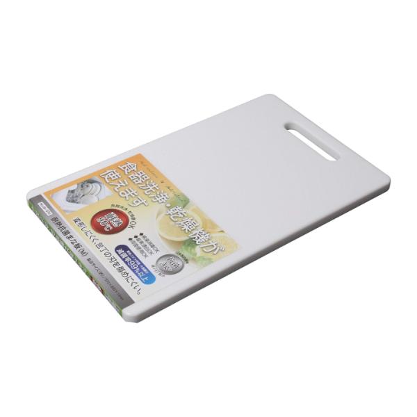 まな板 M 約32×20cm 抗菌 耐熱 食洗機対応 軽量 プラスチック ホワイト パール金属 HB-1533