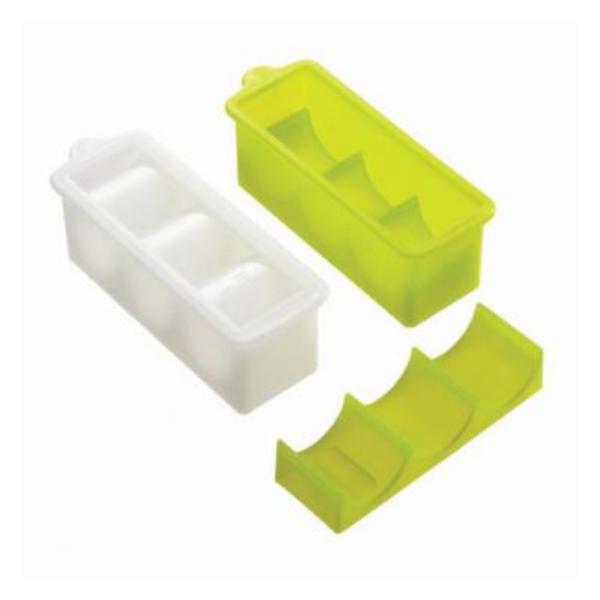 一口サイズの三角型や俵型のおむすびが簡単に作れる押し型です。ごはんがつきにくいツブツブ加工。■製品スペック入り数：2個(俵、三角)サイズ：俵 約10.9×4×3.8cm、三角 約11.2×4×3.8cm材質：ポリプロピレン原産国：日本＜おす...