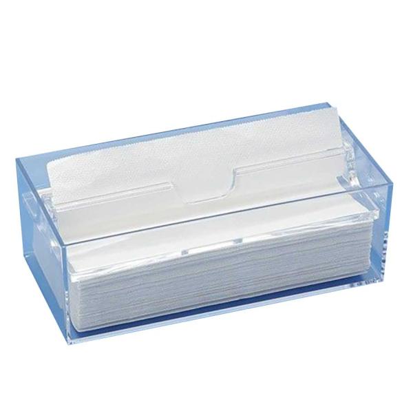 ●透明だから残量がすぐわかる。●ペーパータオルが減るとフタも下がるので取り出しやすい。●中判サイズのペーパータオルが約200枚入れる事ができます。＜カラー＞クリア（透明）＜材質＞スチロール＜サイズ＞約12.5×24.4×8.6cm＜生産国＞...