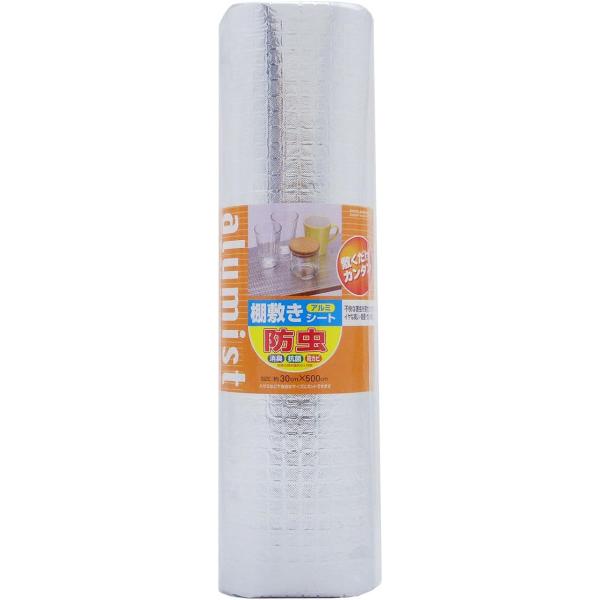 表面にムシのイヤがるアルミフィルムを使用して、裏面の発泡ポリエチレンに安全性の高い(防虫、消臭、抗菌、防カビ剤)を配合したシートです。敷くだけで収納物をイヤな害虫から守り、雑菌の増殖やニオイとカビの発生を防ぎます。表面は汚れても拭き取りやす...