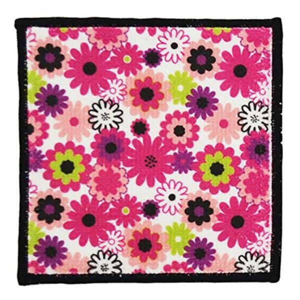 グラスの水滴をしっかり吸水するかわいい花柄のコースターです。コップ等から垂れた水滴を瞬時に吸水します。クッション性があり、コップを置いた時の音も静かです。■製品スペックサイズ：約12×12cm材質：ポリエステル、ナイロン、ポリウレタンフォー...