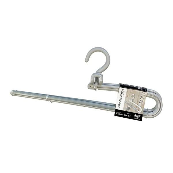 連結式で効率よくスラックスを収納できるバータイプのハンガーです。回転フックで取り出すときは横にすっと引き抜くだけなので便利です。ストップバーに特殊ラバーの加工がしてあり、すべり落ちを防ぎます。■商品スペックサイズ：約38.5×3×15.5c...