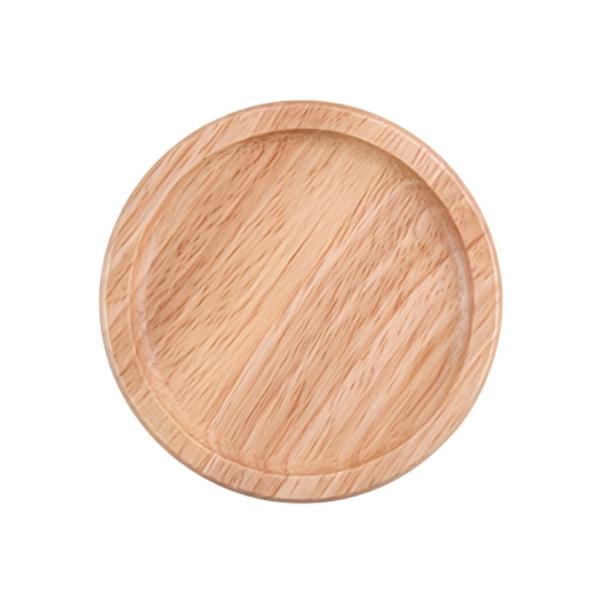 ナチュラルカラーのウッドコースター■製品スペックサイズ:約9.3×9.3×0.9cm(横幅×奥行×厚さ)材質：天然木(ラバーウッド)、NC塗装製造：ベトナム