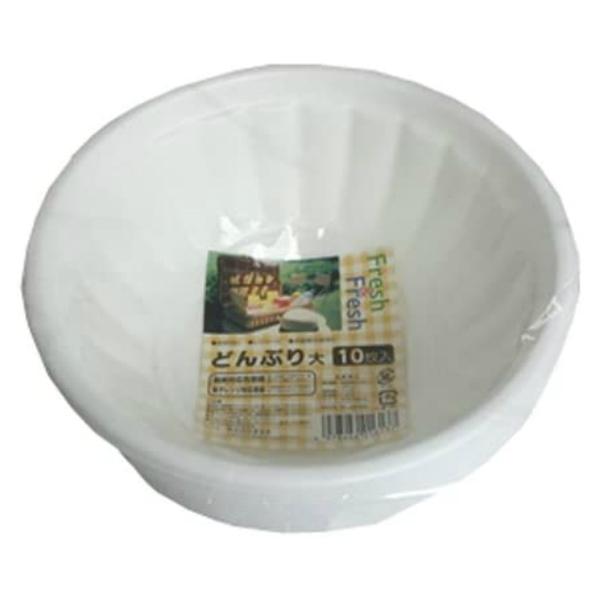 まるき レンジどんぶり 大 10個入 電子レンジ対応 使い捨て