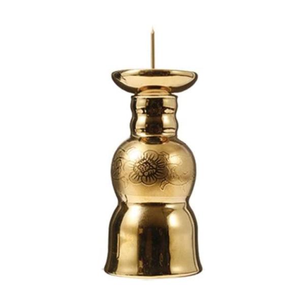 唐草模様のローソク立てです。■商品スペックサイズ：約4.2ｘ4.2ｘ9.9cm(幅×奥行×高さ)材質：陶器