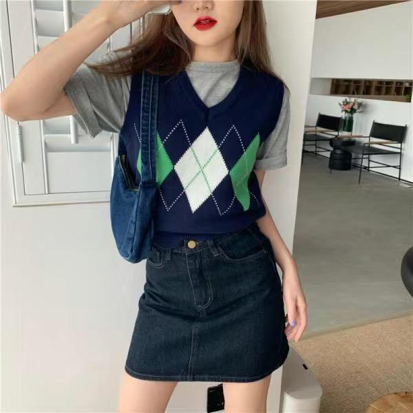 セーター セーターのベストの女性プルオーバー ニット ベスト ノースリーブ セーター女性ファッション女性服