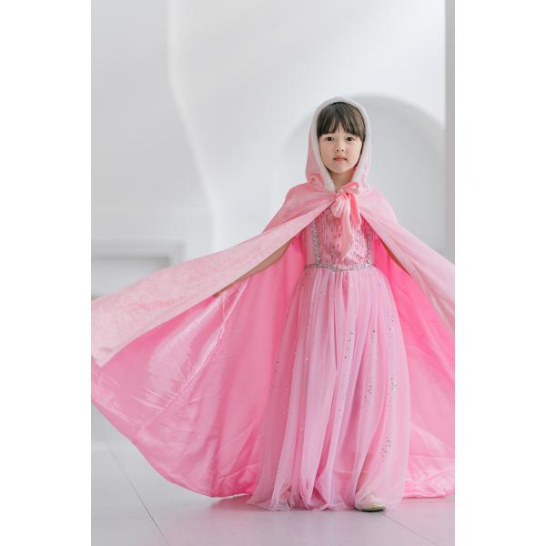 子供 プリンセスマント フード付き 仮装 お姫様ごっこコスチューム 誕生日プレゼント クリスマス パーティー ハロウィーン エルサ仮装　雪の結晶