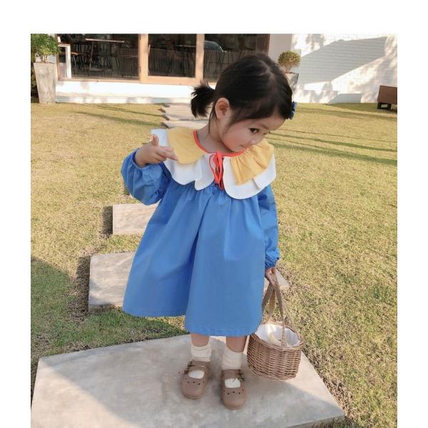 子供服 女の子  ワンピース 長袖