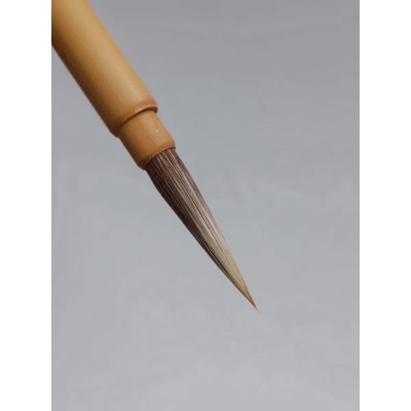 【鼠鬚面相中】１本 面相筆 小筆 画筆 狼毫筆 絵筆 無刻筆 書道用品 筆 古筆