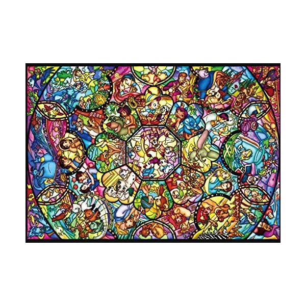 ジグソーパズル 266ピース ディズニー キャラクター ピュアホワイト オールスターステンドグラス ぎゅっとシリーズ (18.2x25.7cm)　DPG-266-563(テンヨー)梱60