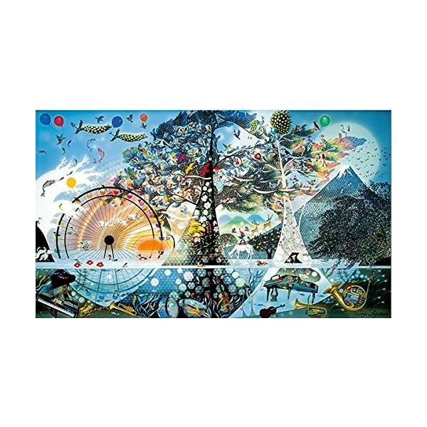 未使用　藤城清治 ジグソーパズル          1000ピース　フレーム付き ジグソーパズル 1000ピース 藤城清治 生命讃歌 (50x75cm） 1000