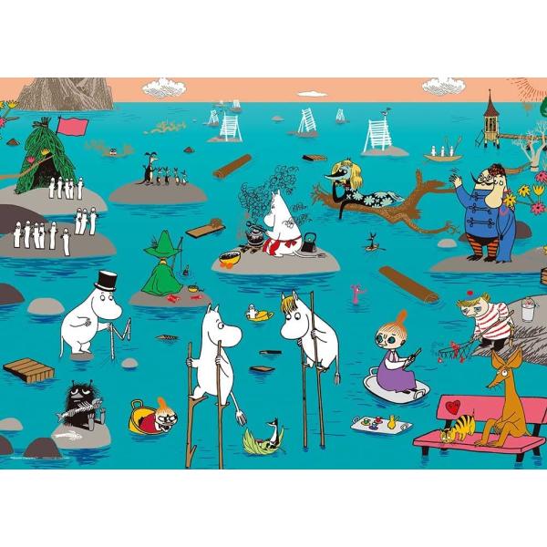 他サイト： ジグソーパズル 500ピース MOOMIN 恋するムーミン (38ｘ53cm) 　05-1069(やのまん)梱60cmの商品画像