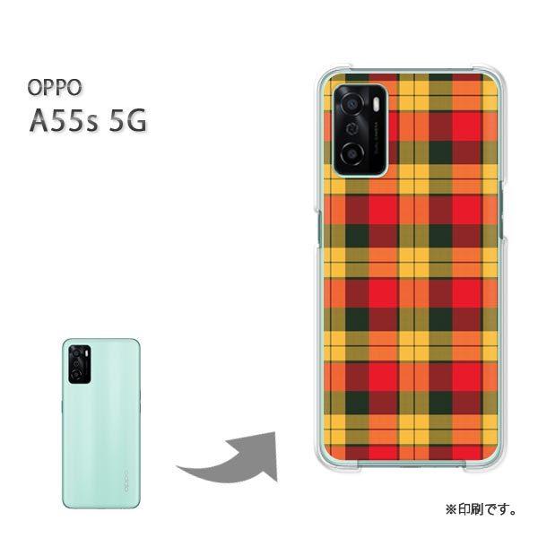 OPPO A55s 5G �J�o�[ �n�[�h�P�[�X �f�U�C�� �`�F�b�N3�i�ԁj/a55s-M858