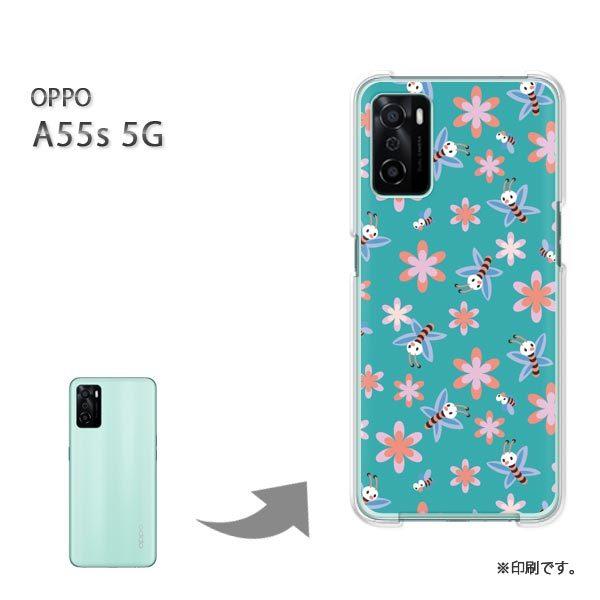OPPO A55s 5G �J�o�[ �n�[�h�P�[�X �f�U�C�� �ԁE�I(�O���[��)/a55s-pc-new0971