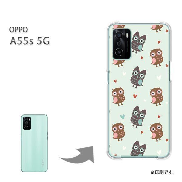  OPPO A55s 5G Jo[ n[hP[X fUC ӂ낤107/a55s-PM107