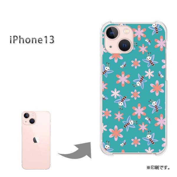 iPhone13 �J�o�[ �n�[�h�P�[�X �f�U�C�� �ԁE�I(�O���[��)/i13-pc-new0971