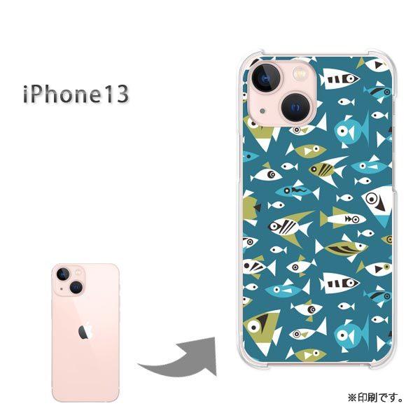 ���� iPhone13 �J�o�[ �n�[�h�P�[�X �f�U�C�� ���E����(�u���[)/i13-pc-new0986