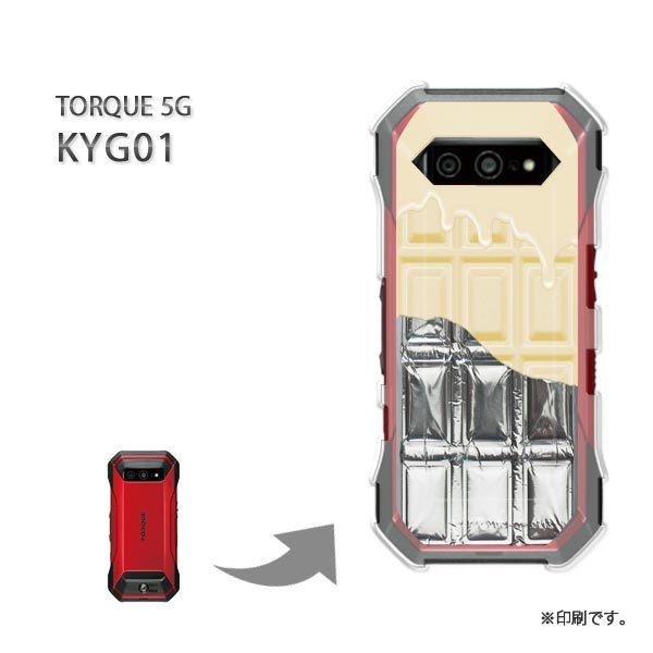  KYG01 TORQUE 5G Jo[ n[hP[X fUC `R⎆t nĂWhite`R[g/kyg01-M614