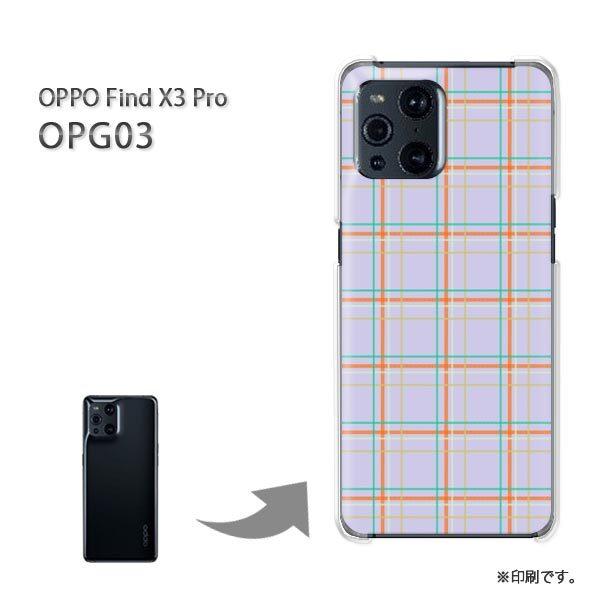 OPPO FindX3 Pro �P�[�X �J�o�[ �n�[�h�P�[�X �f�U�C�� �`�F�b�N(��)/opg03-pc-new0870