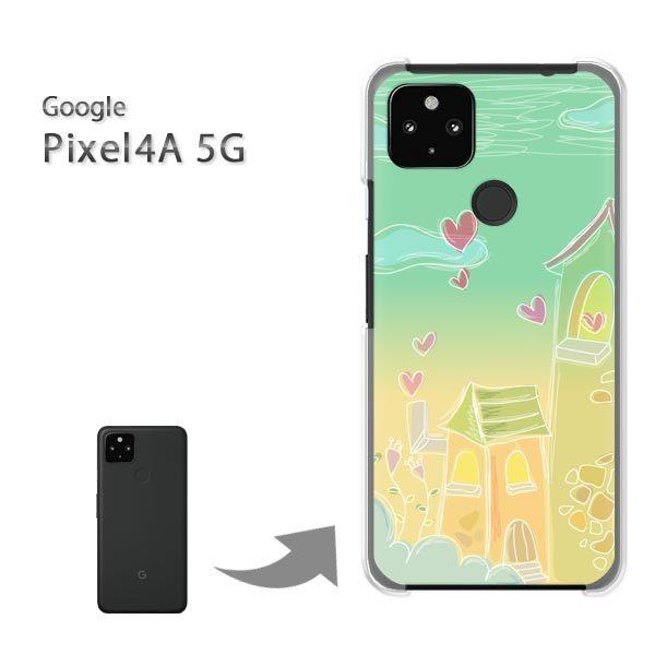 Pixel4A5G �P�[�X �J�o�[ pixel4a5g�n�[�h�P�[�X �f�U�C��  �n�[�g(�O���[��)/pixel4a5g-pc-ne143