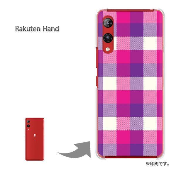 Rakuten Hand �y�V�n���h �J�o�[ �n�[�h�P�[�X �f�U�C�� �`�F�b�N1�i�s���N�j/rakutenhand-M846