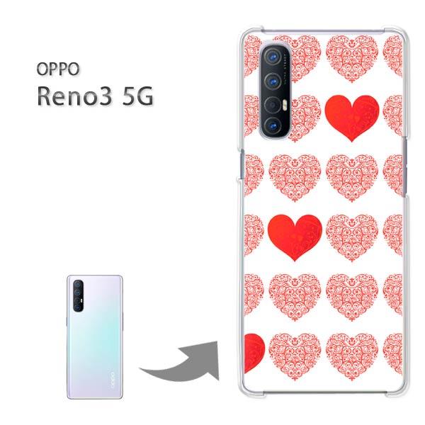 Reno3 5G �P�[�X OPPO Reno3 5g �I�b�| ���m �n�[�h�P�[�X �f�U�C��  �n�[�g�i�s���N�j/reno35g-pc-ne217
