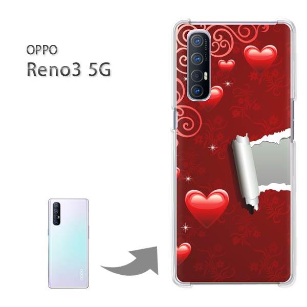 ���� Reno3 5G �P�[�X OPPO Reno3 5g �I�b�| ���m �n�[�h�P�[�X �f�U�C�� �n�[�g(��)/reno35g-pc-new0565