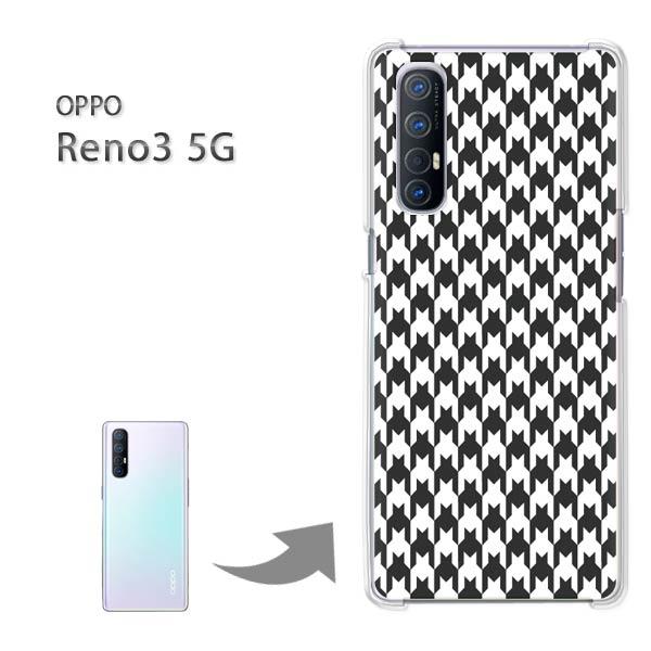 Reno3 5G �P�[�X OPPO Reno3 5g �I�b�| ���m �n�[�h�P�[�X �f�U�C�� �`�F�b�N�E�璹�i�q(��)/reno35g-pc-new0860