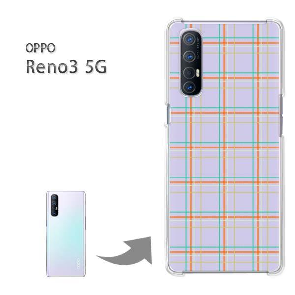 Reno3 5G �P�[�X OPPO Reno3 5g �I�b�| ���m �n�[�h�P�[�X �f�U�C�� �`�F�b�N(��)/reno35g-pc-new0870