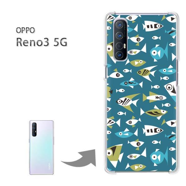 ���� Reno3 5G �P�[�X OPPO Reno3 5g �I�b�| ���m �n�[�h�P�[�X �f�U�C�� ���E����(�u���[)/reno35g-pc-new0986
