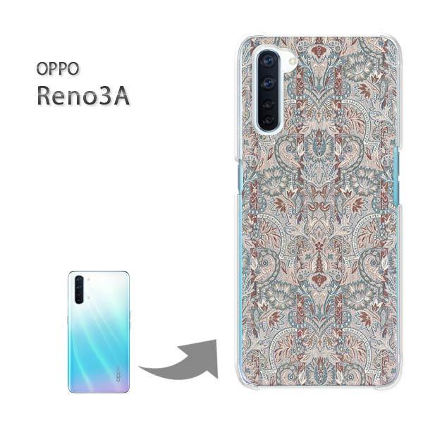 OPPO Reno3A �I�b�| ���m3A �n�[�h�P�[�X �f�U�C�� �V���v��(�O���[���E�u���E��)/reno3a-pc-new0256