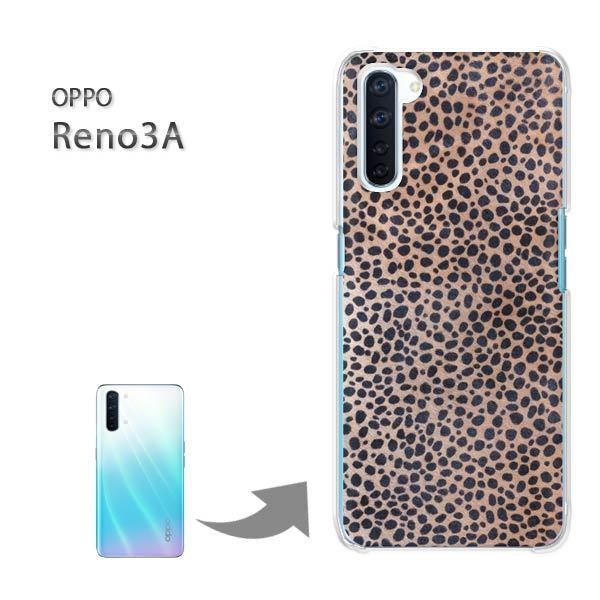 OPPO Reno3A �I�b�| ���m3A �n�[�h�P�[�X �f�U�C�� �q���E��(�u���E��)/reno3a-pc-new0487