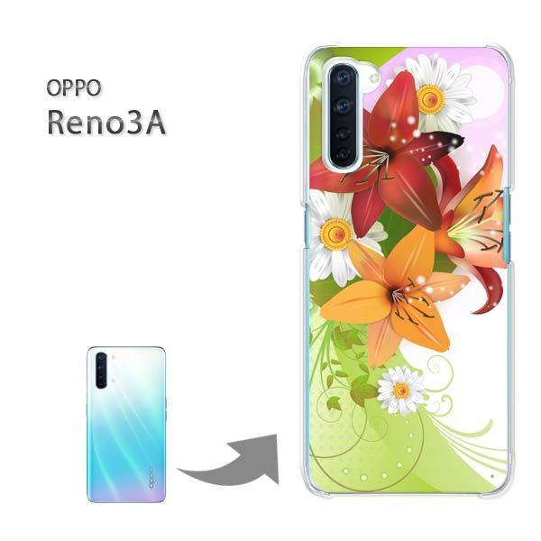 OPPO Reno3A �I�b�| ���m3A �n�[�h�P�[�X �f�U�C�� ��(�ԁE�O���[��)/reno3a-pc-new0694