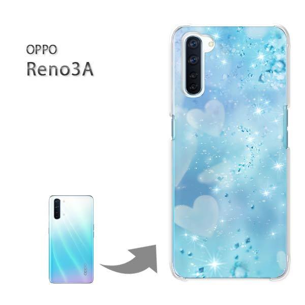 OPPO Reno3A �I�b�| ���m3A �n�[�h�P�[�X �f�U�C�� �n�[�g�E�L���L��(�u���[)/reno3a-pc-new0700