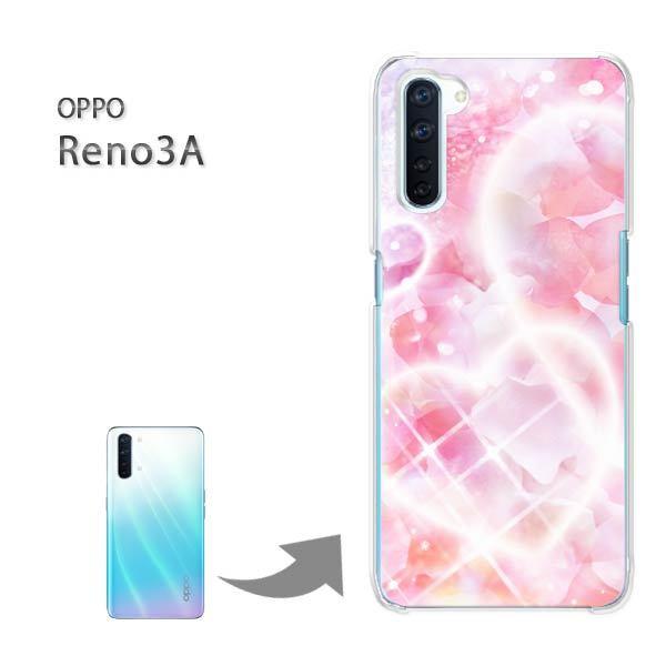 OPPO Reno3A �I�b�| ���m3A �n�[�h�P�[�X �f�U�C�� �n�[�g�E�L���L��(�s���N)/reno3a-pc-new0722