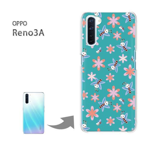 OPPO Reno3A �I�b�| ���m3A �n�[�h�P�[�X �f�U�C�� �ԁE�I(�O���[��)/reno3a-pc-new0971