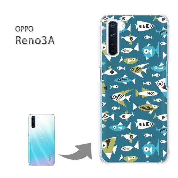 ���� OPPO Reno3A �I�b�| ���m3A �n�[�h�P�[�X �f�U�C�� ���E����(�u���[)/reno3a-pc-new0986