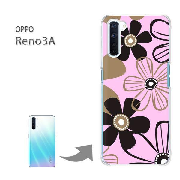 OPPO Reno3A �I�b�| ���m3A �n�[�h�P�[�X �f�U�C�� �ԁE�V���v��(�s���N)/reno3a-pc-new1736