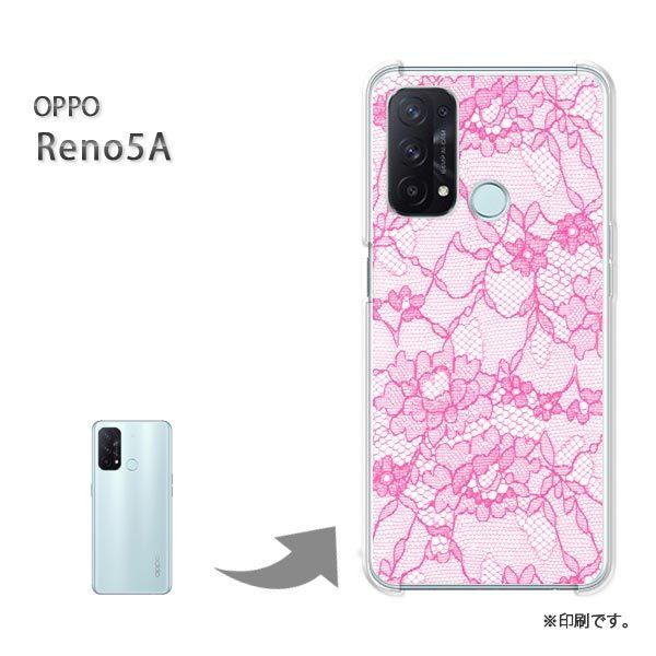 ���� OPPO Reno5A �J�o�[ �n�[�h�P�[�X �f�U�C�� ���[�X2�i�s���N�j/reno5a-M784