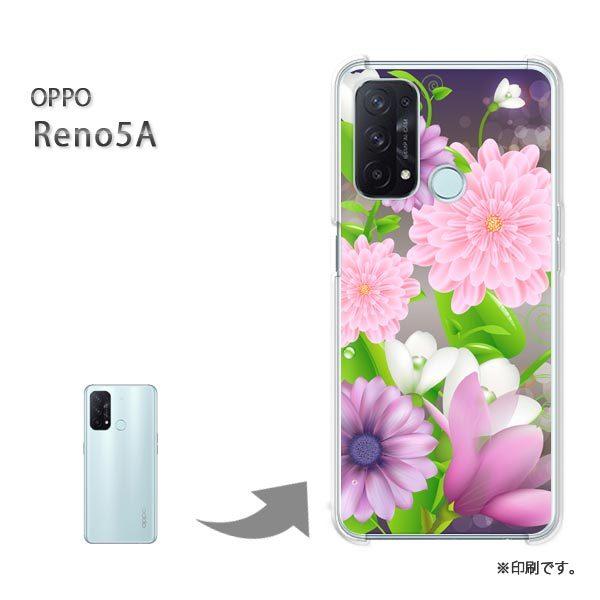 ���� OPPO Reno5A �J�o�[ �n�[�h�P�[�X �f�U�C��  �ԁi�s���N�j/reno5a-pc-ne256
