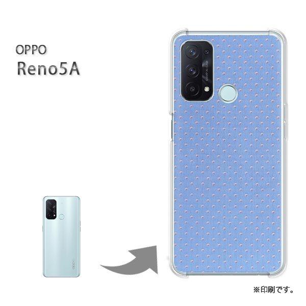 ���� OPPO Reno5A �J�o�[ �n�[�h�P�[�X �f�U�C�� �h�b�g(�u���[)/reno5a-pc-new0281