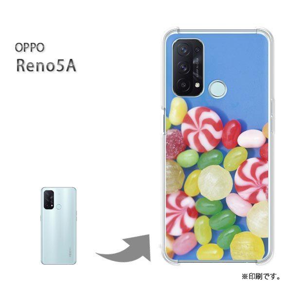 ���� OPPO Reno5A �J�o�[ �n�[�h�P�[�X �f�U�C�� �X�C�[�c�E�L�����f�B�[(�u���[�E���j/reno5a-pc-new0402